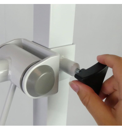 Barre d'appui WC PMR relevable avec distributeur de papier toilette Fidji sur pied