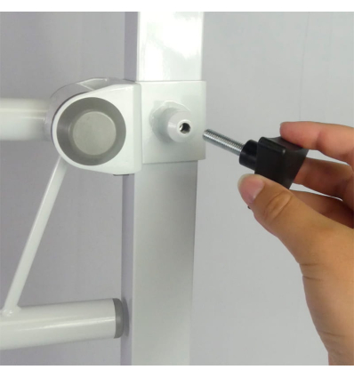 Barre d'appui WC PMR relevable avec distributeur de papier toilette Fidji sur pied