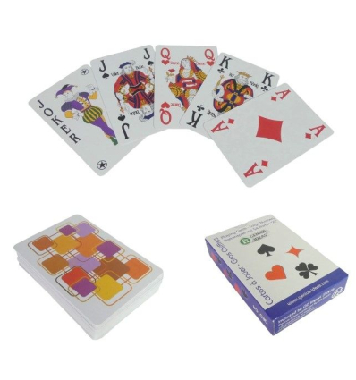 Jeu de 54 cartes à gros caractères Optic