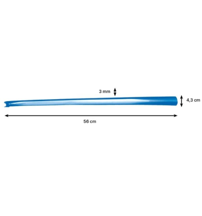 Dimensions du long chausse pied ergonomique en plastique