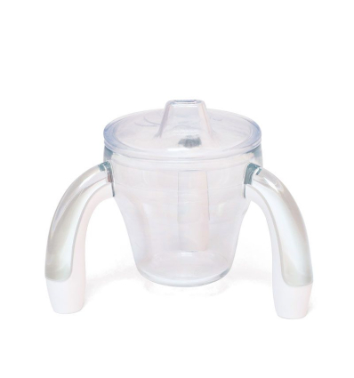Tasse tripode ergonomique à bec transparente
