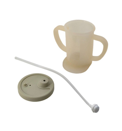 Tasse en silicone avec régulation de flux