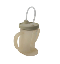 Tasse en silicone avec régulation de flux