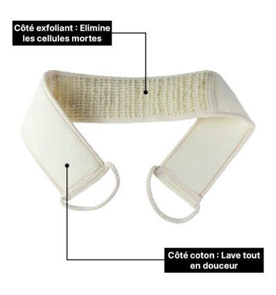 Sangle lave-dos exfoliante