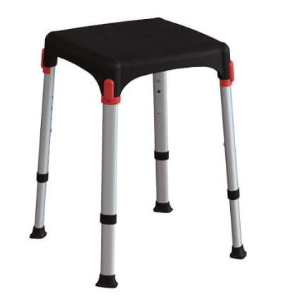 Tabouret de douche compact Capri noir