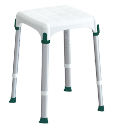 Tabouret de douche compact Capri blanc