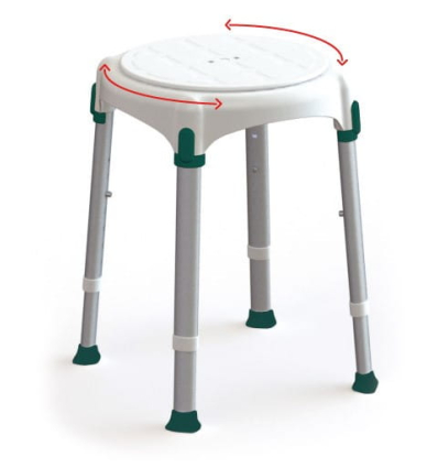 Tabouret de douche rotatif Capri