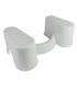 Marche pied toilette position naturelle