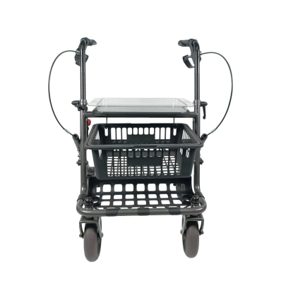 Déambulateur 4 roues léger et pliable Primo avec panier et plateau