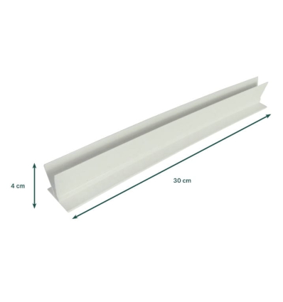 Dimensions du support ergonomique incurvé pour cartes à jouer