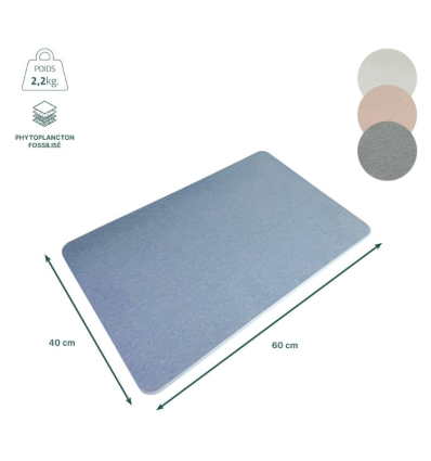 Dimensions du tapis de bain en diatomite absorbant