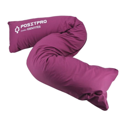 Coussin de positionnement en décubitus latéral Positpro prune