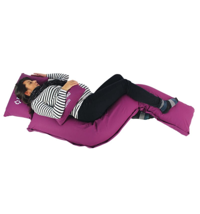 Coussin de positionnement en décubitus latéral Positpro prune