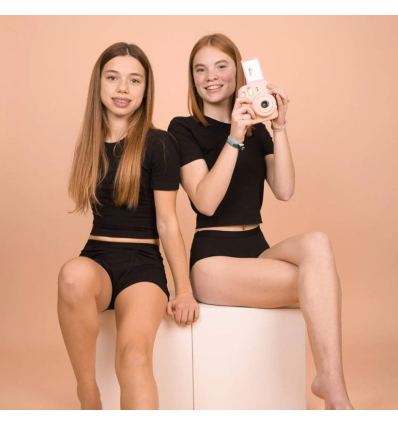 Boxer menstruel lavable de nuit pour adolescente LUNA Moi et MARIE