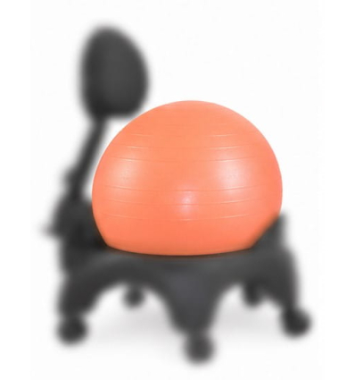 Ballon Pilates orange pour chaise ergonomique Tonic Chair Confort