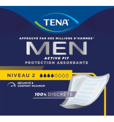 Protection urinaire absorbante pour homme TENA Men Active Fit Niveau 2