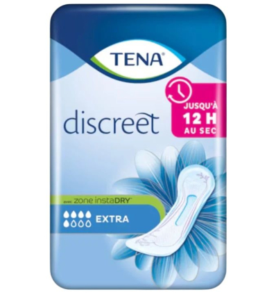 Serviette absorbante pour fuites urinaires TENA Discreet Extra