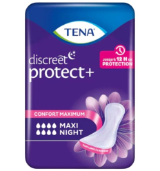 Serviette absorbante pour fuites urinaires TENA Discreet Maxi Night