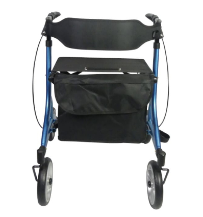 Déambulateur 4 roues léger et pliable avec siège Neo Easy bleu