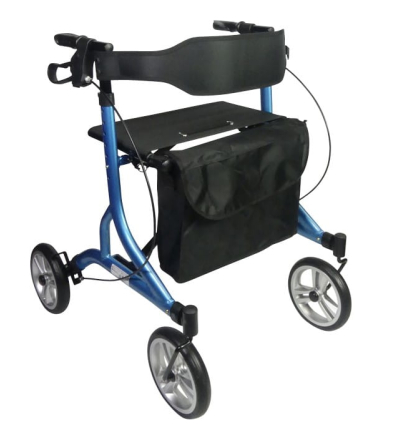 Déambulateur 4 roues léger et pliable avec siège Neo Easy bleu