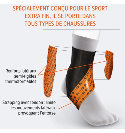 Chevillère souple pour entorse de la cheville ERGOSTRAP® SPORT Epitact