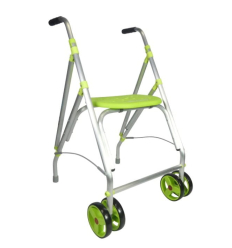 Déambulateur 2 roues pivotantes ultra léger et pliable ARA D vert pistache