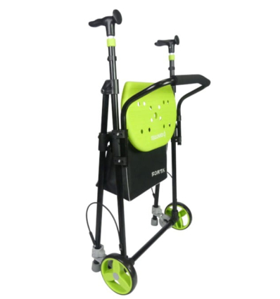 Déambulateur 2 roues pliable Air On Plus Forta vert pistache