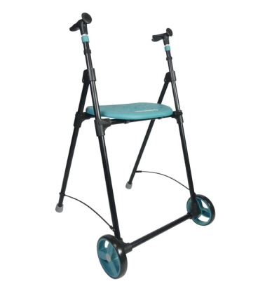 Déambulateur 2 roues pliable et ultra léger Air On bleu turquoise
