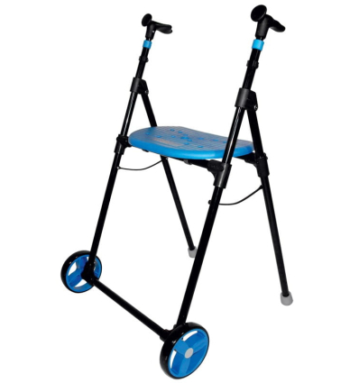 Déambulateur 2 roues pliable et ultra léger Air On bleu