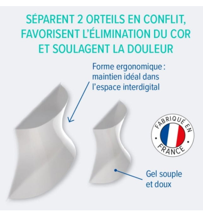 Séparateurs d’orteils Epitact pour œils-de-perdrix