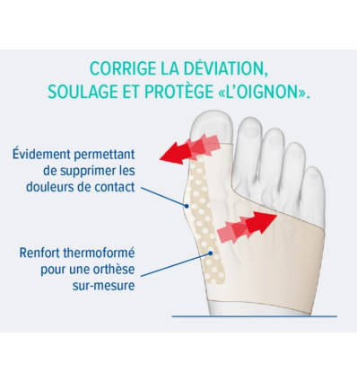 Orthèse rigide de nuit pour hallux valgus Epitact®