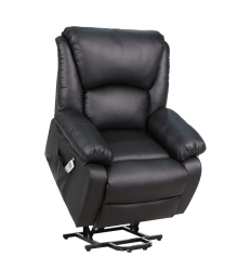 Fauteuil releveur électrique massant et chauffant noir