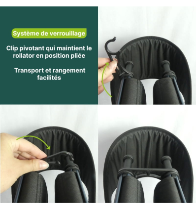 Déambulateur extérieur 4 roues léger et pliable Magnus