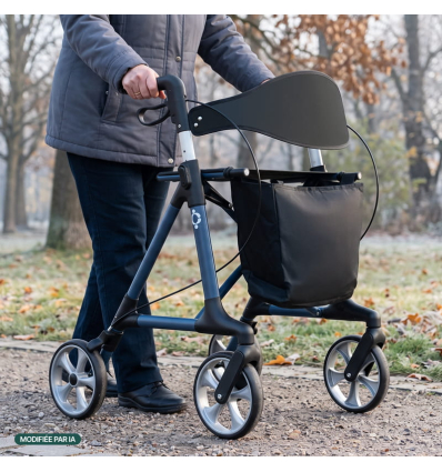 Déambulateur extérieur 4 roues léger et pliable Magnus