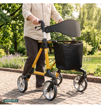Déambulateur extérieur 4 roues léger et pliable Magnus