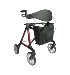 Déambulateur extérieur 4 roues léger et pliable Magnus prune