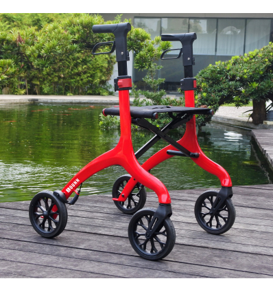 Déambulateur 4 roues compact en carbone Toronto Qunn