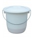 Seau blanc avec couvercle 