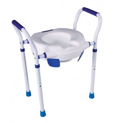Rehausseur WC adulte Clipper 6 avec pieds télescopiques réglables Herdegen