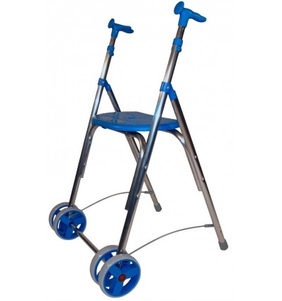 Déambulateur 2 roues ultra léger Kamaleon bleu foncé