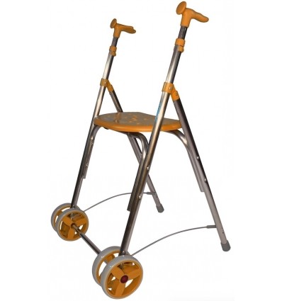 Déambulateur 2 roues ultra léger Kamaleon jaune