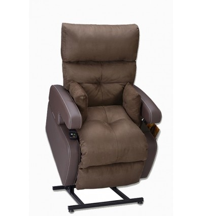 Fauteuil releveur Cocoon 2 moteurs - design 2ème génération marron