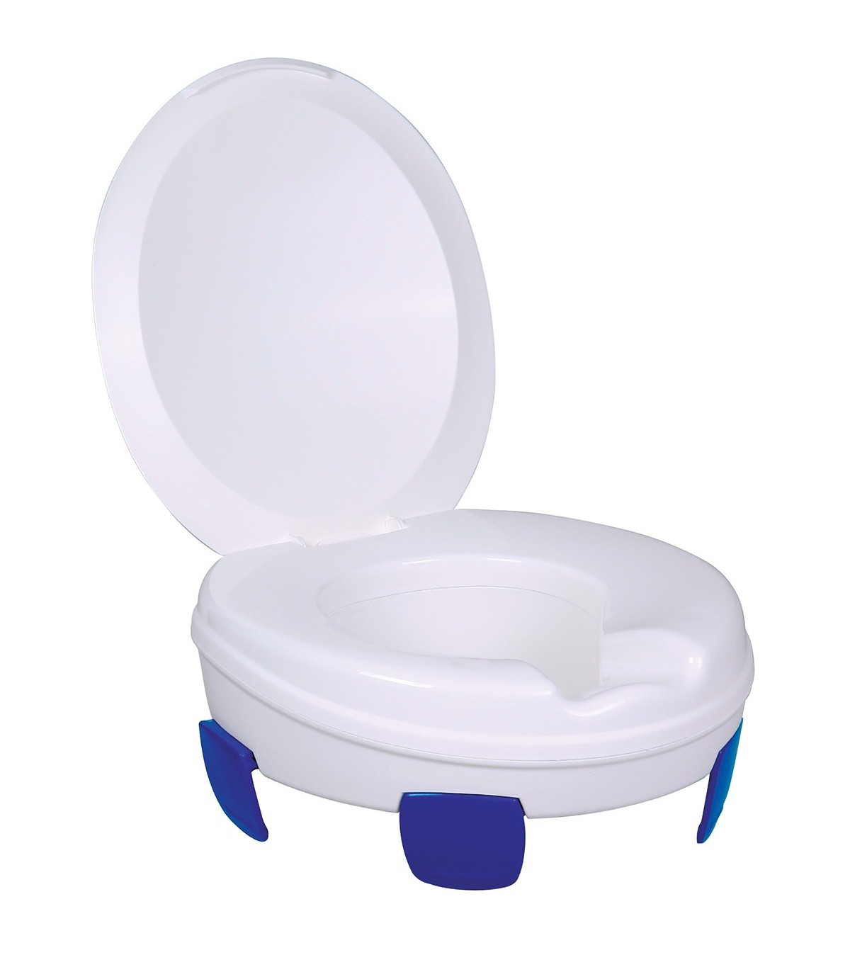 Rehausseur WC avec couvercle Contact + - Oplus Médical, rehausseur toilette  adulte