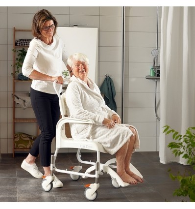 Chaise de douche ETAC Clean à hauteur réglable blanche