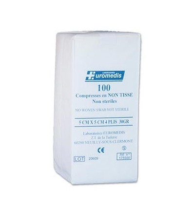 Compresse en non tissé non stérile x100