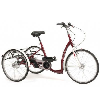 Vermeiren tricycle pour adulte 2219 Lagoon avec assistance électrique bordeaux