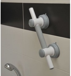 Poignée d'aide à la sécurité de la salle de bain, Support antidérapant,  barre d'appui pour toilettes, ventouse sous vide, main courante pour  personnes