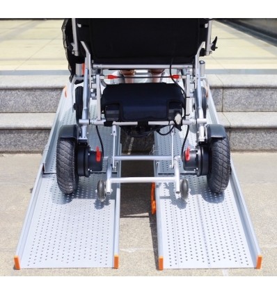 Paire de rampes d'accès extra-larges PMR Ergo pour scooters et fauteuils électriques