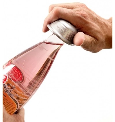 Ouvre bouteille manuel antidérapant Dycem gris