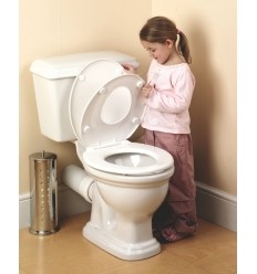 Abattant WC double, siège WC intégré pour enfants et adultes